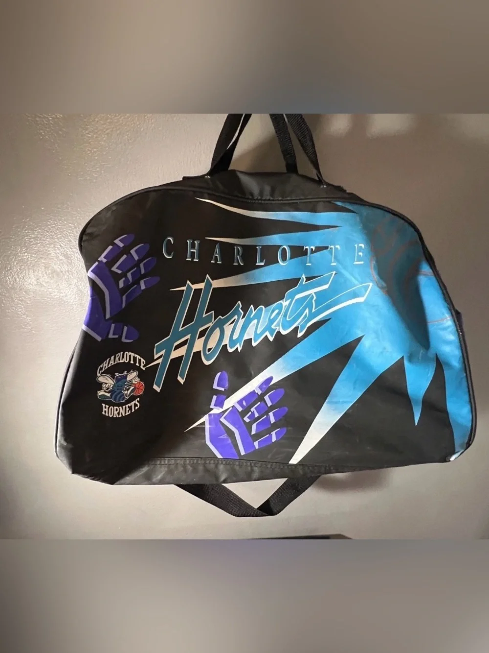 Charlotte Hornets NBA Duffle Bag, vintage